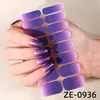 Adesivos de Unha Zhengxiang Semi-Transparentes Cor Verde Cebola Filme de Esmalte à Prova d'Água e Manchas Adesivos de Unha com Folha de Ouro e Prata Transfronteiriços Europeus e Americanos Sem Cozimento