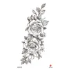 Adesivos de Tatuagem Florais Pequenos para Braço Inteiro e Costas, Geisha Borboleta Flor de Rosa Coloridos Criativos Peculiares Frescos Adesivos de Tatuagem