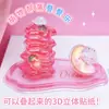 Tribu de Criaturas Lindas Pegatinas 3D Apilables Adornos Navideños Educativos de Bricolaje para Niños Pegatinas Decorativas 3D