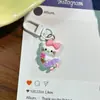Llavero de Gato Caricatura Lazo Disfraz Lazo Lindo Corazón de Niña Pequeño Colgante Divertido de Kt Colgante para Bolso