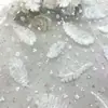 Venda Direta da Fábrica Roupas Lolita Infantis DIY Renda Flocagem Tecido de Rede Tecido Bordado Rede Aleatória Bordado com Pena e Contas