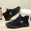 Botines cortos nuevos para hombre, cálidos de invierno, forrados de polar y acolchados, disponibles en tallas grandes, con suelas gruesas para mayor comodidad, adecuados para nieve y senderismo