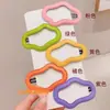 Pasador de Pelo de Cuero Hueco Estilo Coreano Nube para Mujer, Pinza para el Cabello de la Parte Trasera de la Cabeza, Pinza BB, Elegante Pinza para el Flequillo Lateral, Accesorio para el Cabello
