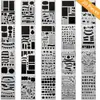 Direto da fábrica Amazon DIY modelo de bullet journal plástico oco modelo de pintura para diário cópia grafite