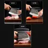 Faca de Cozinha Tradicional Forjada, Faca para Fatiar, Faca de Corte de Dupla Utilidade para Cortar Legumes, Carne e Ossos, Não Requer Afiação, Aço Inoxidável, Fabricada em Yangjiang