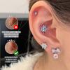 Pendientes de Acero de Titanio con Azúcar Brillante para Dulces, Diseño de Nicho, Colgante, Clavo para Hélice Auricular, Joyería para Orejas, Mujer