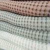 Jacquard Waffle de Algodão Waffle Artesanal 280G300G350G Tecido para Chinelos, Bolsas, Roupa de Cama e Cobertores