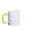 Borda de cor branca pura Revestimento Caneca com mudança de temperatura por transferência térmica Caneca presente publicitário Impressão de logotipo na caneca Caneca de cerâmica