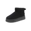 2023 Invierno nuevo comercio exterior talla grande fondo grueso color sólido casual todo fósforo forro forrado polar fondo suave superficie suave zapatos cómodos de algodón