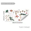 Papá Noel, elementos de árbol de Navidad, pegatinas para ventana de decoración navideña, pegatinas de pared, decoración de pared de fondo para el hogar, pegatinas de pared autoadhesivas