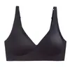 Sutiã feminino sem costura plus size transfronteiriço, modelo fino, levanta os seios laterais, sem aro, anti-queda, suporte macio, sutiã de comércio exterior