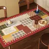 Alfombrilla de Escritorio Estilo Medieval Retro Alfombrilla para Escritorio de Escritura Mesa de Estudio Impermeable y a Prueba de Aceite Mantel Lavable Alfombrilla Protectora de Escritorio