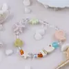 Pulseira de Cerâmica com Contas Jingdezhen Cor Porcelana Série Fantasia Oceano Verão Dopamina Fresca e Doce Pulseira Estrela