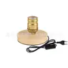 Lámpara de mesa de madera retro Edison transfronteriza, portalámparas de madera, lámpara de mesa de madera, dormitorio, mesita de noche, bar, restaurante, lámpara de mesa decorativa