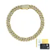 Pulsera de Cadena Cubana de Plata S925 con Moissanita Estilo Hip-Hop Europeo y Americano 6mm Directo del Fabricante Venta Caliente Transfronteriza en Stock Lujo Asequible