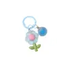 Llavero de Flor Transparente de Colores Adornos Pequeños DIY Accesorios Lindos Llavero de Cuentas de Moda Colgante Venta al por Mayor