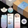 Pegatinas Selladoras de Perlas, Tarjetas Decorativas para Pulseras, Pegatinas para Collares, Empaque de Caja de Avión, Papel Sellador Autoadhesivo para Colgantes