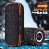 Caixa de Som Bluetooth Sem Fio 60W Transfronteiriça para Exterior 30W Alta Potência À Prova d'Água Subwoofer Pesado Portátil Luz Colorida Dança Quadrada