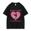 Camiseta Engraçada com Meme do Kanye West Masculina Estilo Vintage Hip Hop Rap