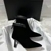 Botines de temperamento para mujer, otoño e invierno, versátiles, cuero esmerilado, punta fina, tacón alto, botines cortos, para ir al trabajo, estilo coreano, botines de tobillo pequeños, tacón fino, botines adelgazantes