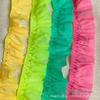 Acessórios Personalizados de Chiffon e Renda Pretos e Brancos de Camada Dupla Renda Plissada Elástica Macia Florais Cinto para Roupa 2.8