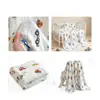 Manta de Gasa de Seis Capas 100% Algodón Clase A para Bebé Colcha de Algodón Puro Toalla de Baño Manta para las Cuatro Estaciones Siesta en Guardería Aire Acondicionado Colcha de Verano 3