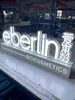 Expositor de mostrador Escritorio Letras iluminadas 3D Tridimensionales De pie Letras de doble cara Película de reparación Publicidad Mini letras