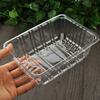 Caja de fruta PET desechable sin tapa caja de embalaje de fruta 1813H4 plástico transparente bandeja fresca