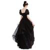 Vestido de Noite Francês Preto com um Acabamento de Alta Qualidade, Luxo Leve, Saia Bufante de Nicho Estilo Hepburn para Anfitriãs, Formatura e Cerimônias de Adultos na Primavera