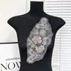 Nuevo collar de flor para vestido de novia hecho a mano DIY, accesorios decorativos para la ropa, encaje multicolor, bordado con cuentas, pegatinas de tela de flor
