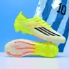 Novos chuteiras de futebol Yamal F50+ com cadarço, travas longas, para campo AG e TF, para adultos, adolescentes e crianças, homens e mulheres