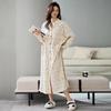 Bata de Noche para Mujer de Algodón Puro Ropa de Primavera para Mujer Manga Larga Talla Grande Estilo Coreano Camisa Ropa para el Hogar Pijamas para Mujer 2025 Nuevo Verano
