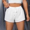 Pantalones cortos deportivos de cintura alta con cordón ajustable para mujer, falda corta holgada, sexy, de verano, de Amazon Foreign Trade