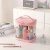 Bolsa Cosmética Transparente de Puntos Bolsa de Artículos de Tocador Impermeable de PVC Gran Capacidad Bolsa de Almacenamiento de Mano Portátil de Viaje Bolsa de Baño