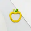 Llavero con Hebilla de Resorte Colorida en Forma de Manzana Juguete de Dibujos Animados Cadena para Teléfono Móvil Lindo Versátil Hecho a Mano DIY Accesorios de Joyería