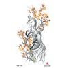 Impermeable pequeño tatuaje de brazo completo pegatina símbolo tótem animal calavera en stock al por mayor pegatina de tatuaje de texto