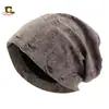 Gorro Retro Desgastado de Punto para Otoño e Invierno Transfronterizo con Pedrería, Gorro Turbante, Gorro Protector del Cabello, Gorro Holgado Postparto Jdu-50I