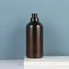 Garrafa Plástica de 500ml com Rosca e Gargalo Longo, Garrafa para Óleo Essencial, Garrafa para Tônico, Garrafa de Reposição com Rolha Interna