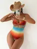 Traje de Banho Peça Única Estilo Europeu e Americano 2027 Comércio Exterior Floral Sexy de Tiras Conjunto de Duas Peças Saia de Renda Conjunto de Praia Moda Praia Mulheres