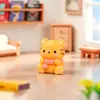 Bufanda de Resina 3D Figuras de Animales Decoración de Escritorio Coche Pequeños Adornos Accesorios Llavero Colgante de Bolsa