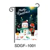 Tela de Fondo Navideño Transfronteriza Personalizada Bandera de Jardín Pareja Cortina de Puerta Pancarta Navideña Bandera de Fiesta para Puerta Decoración