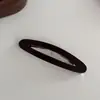 Pinza para el pelo de acetato elegante y fresca estilo coreano, nuevo clip lateral ovalado geométrico de moda, accesorio para cabello largo