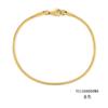 Emanco Pulseira de Corrente Cobra Redonda Coreana de Aço Inoxidável Masculina Moderna Masculina Banhada a Ouro Feminina Personalizada Fina Versátil Joia de Mão