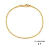Chihang Jewelry Pulseira de Aço Inoxidável com Corrente Cobra Redonda Estilo Coreano Tendência Masculina Dourada Feminina Personalizada Fina Versátil