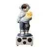 Beihanmei Lujo Ligero Astronauta Sala de Estar Gran Adorno de Pie con Altavoz Lujo Ligero Gama Alta Gabinete de TV Decoración de Audio
