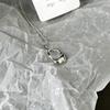 Colar Feminino Minimalista de Aço Titânio Estilo Gota de Água Vazada, Simples, Nicho, Luxo Leve, Sofisticado, Corrente para Clavícula com Temperamento Versátil