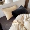 Conjunto de quatro peças de veludo francês quente do sul de inverno, lençol de cama de veludo coral vintage com flange e capa de edredom