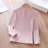 [Liquidação] Novidade Inverno e Primavera/Outono Infantil Meninas Tops, Versão Coreana Suéteres Básicos de Tricô, Roupas de Outono/Inverno