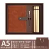 Caderno de negócios transfronteiriço personalizável com impressão de logotipo, fecho, alto valor estético, espessado, caderno de reunião de alta qualidade