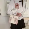 Mochila Feminina Fofa e Fresca com Acabamento em Renda 2026 Nova Tendência Estilosa Estilo Menina Bolsa Transversal de Ombro Único
